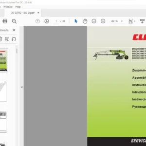 CLAAS  DISCO 3500 TC DISCO 3500 TRC DISCO 3100 TC DISCO 3100 TRC DISCO 3100 TC AS Assembly instructions Manual_DE_FR_EN_IT_ES