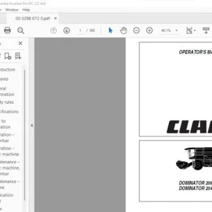 CLAAS DOMINATOR 208 MEGA III DOMINATOR 204 MEGA III Operator's Manual - PDF DOWNLOAD