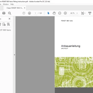 CLAAS FENDT 900 Vario GPS PILOT Anbauanleitung Manual_DE_EN_FR_ES_IT -  PDF DOWNLOAD