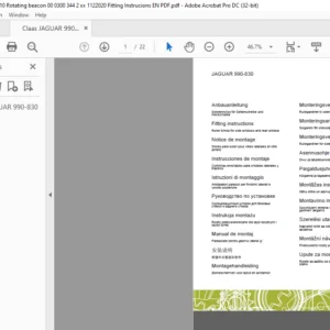 CLAAS JAGUAR 990-830 Roller blinds for side windows and rear window Fitting instructions Manual_DE_EN_FR_ES_IT_RU - PDF DOWNLOAD