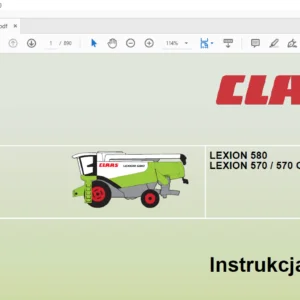 CLAAS LEXION 580 LEXION 570  570 C Instrukcja obsługi  Manual - PDF DOWNLOAD
