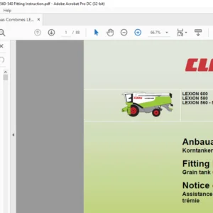 CLAAS RAKE UP P420 LEXION RAKE UP P420 MEDION  MEGA Set-Up Instructions Manual_EN_DE - PDF DOWNLOAD