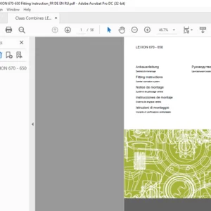 CLAAS LEXION 670 - 650 Fitting Instruction Manual - PDF DOWNLOAD