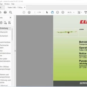 CLAAS LEXION Trailer 3.90 - 7.50 M Operator's Manual_FR_DE_EN_RU - PDF DOWNLOAD