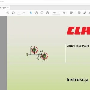 CLAAS LINER 1550 Profil Instrukcja eksploatacji Manual - PDF DOWNLOAD (Polish)