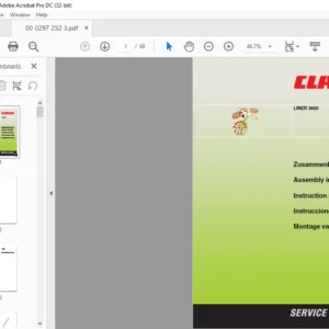 CLAAS LINER 3000 Assembly instructions Manual_DE_EN_FR_ES_NL - PDF DOWNLOAD