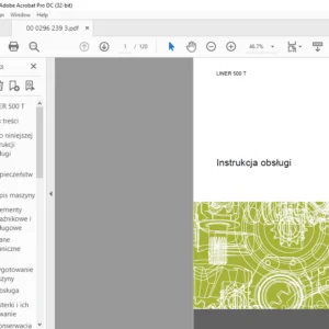 CLAAS LINER 500 T Instrukcja obsługi -PDF DOWNLOAD (Polish)