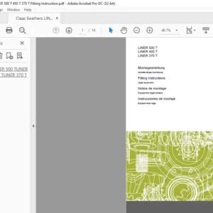 CLAAS LINER 500 T LINER 450 T LINER 370 T Fitting Instructions Manual - PDF DOWNLOAD