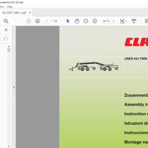 CLAAS LINER 650 TWIN  Assembly instructions Manual_DE_EN_FR_IT_ES_DA  - PDF DOWNLOAD