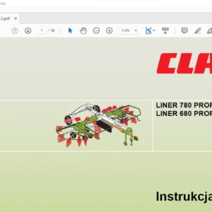 CLAAS LINER 780 PROFIL LINER 680 PROFIL Instrukcja obsługi - PDF DOWNLOAD(Polish)