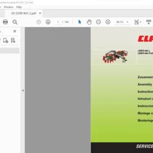 CLAAS LINER 880 L LINER 880 Profil Assembly instructions Manual_DE_EN_FR_IT_ES_NL_DA - PDF DOWNLOAD