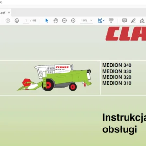 CLAAS MEDION 340 MEDION 330 MEDION 320 MEDION 310 Instrukcja obsługi Manual - PDF DOWNLOAD(Polish)