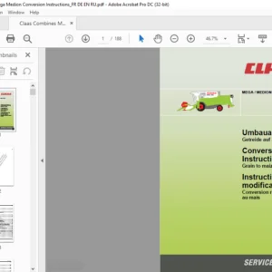 CLAAS MEGA / MEDION Grain to maize Conversion Instructions Manual_DE_EN_FR - PDF DOWNLOAD