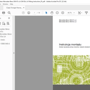 CLAAS Mercedes-Benz OM 47x LA Mercedes-Benz OM 93x LA Zestaw naprawczy pompy mocznika i zespołu dozowania Instrukcja montażu Manual - PDF DOWNLOAD