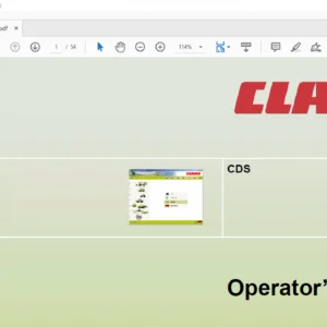 CLAAS Miscellaneous CDS Operator's Manual - PDF DOWNLOAD