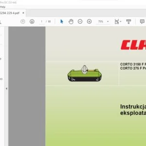 CLAAS Mowers CORTO 3150 F Profil CORTO 275 F Profil Instrukcja montażu i eksploatacji Manual - PDF DOWNLOAD(Polish)