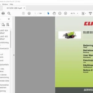CLAAS ROLLANT 454 UNIWRAP ROLLANT 455 UNIWRAP Amendment User Manual_DE_EN_FR - PDF DOWNLOAD