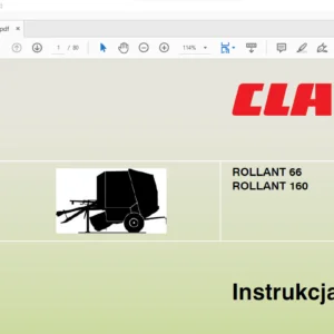 CLAAS ROLLANT 66 ROLLANT 160 Instrukcja obsługi - PDF DOWNLOAD(Polish)