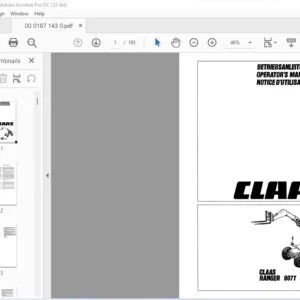 CLAAS Ranger 907T  Operator's Manual- PDF DOWNLOAD