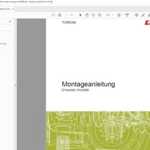 CLAAS TORION DYNAMIC POWER Montageanleitung - PDF DOWNLOAD (GERMAN)
