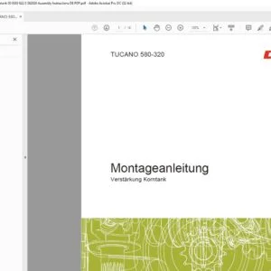 CLAAS TUCANO 580-320 Verstärkung Korntank Montageanleitung - PDF DOWNLOAD (GERMAN)