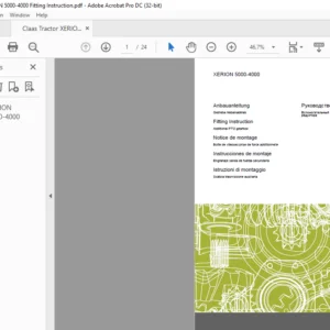 CLAAS XERION 5000-4000 Fitting Instruction Manual - PDF DOWNLOAD
