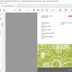 CLAAS XERION 5000 - 4000 GNSS ready GPS PILOT Fitting Instructions Manual_DE_EN_FR_ES_IT_RU - PDF DOWNLOAD