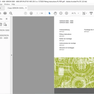CLAAS XERION 5000 - 4500 XERION 5000 - 4000 Fitting Instructions Manual_DE_EN_FR_ES_RU_IT -  PDF DOWNLOAD