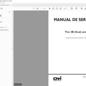 CNH F5 Tier 4B (final) & Stage IV Motor Manual de Servicio - PDF DOWNLOAD (Spanish)
