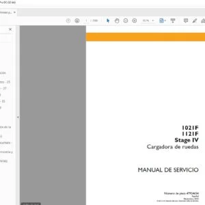 Case 1021F 1121F Stage IV Cargadora de ruedas Manual de Servicio - PDF DOWNLOAD (Spanish)