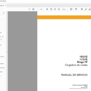 Case 1021G 1121G Stage IV Cargadora de Ruedas Manual de Servicio - PDF DOWNLOAD (Spanish)