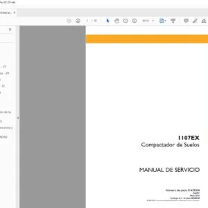 Case 1107EX Compactador de Suelos Manual de Servicio - PDF DOWNLOAD (Spanish)
