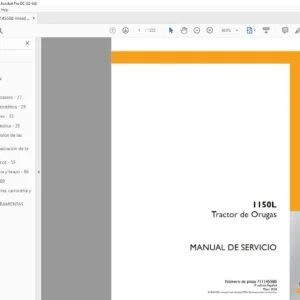 Case 1150L Tractor de Orugas MANUAL DE SERVICIO - PDF DOWNLOAD (Spanish)