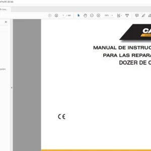Case 1850K TIER 3 DOZER DE CADENAS PARA LAS REPARACIÓNES MANUAL DE INSTRUCCIONES - PDF DOWNLOAD (Spanish)