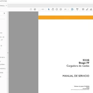 Case 521G Stage IV Cargadora de ruedas Manual de Servico - PDF DOWNLOAD (Spanish)