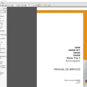 Case 580N 580SN WT 580SN 590SN  Motor Tier 3 Retrocargadora Manual de Servicio 47860803 - PDF DOWNLOAD (Spanish)