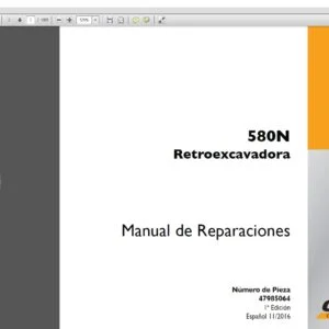 Case 580N Retroexcavadora Manual de Reparaciones - PDF DOWNLOAD (Spanish)