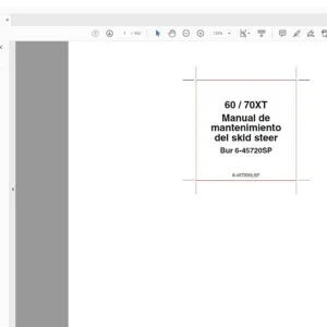 Case 60 70XT del skid steer Manual de mantenimiento - PDF DOWNLOAD (Spanish)