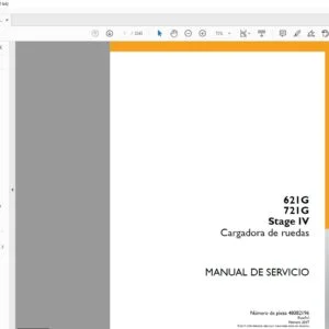 Case 621G 721G Stage IV Cargadora de ruedas Manual de Servicio - PDF DOWNLOAD (Spanish)