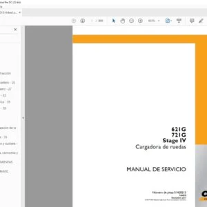 Case 621G 721G Stage IV Cargadora de ruedas Manual de Servico - PDF DOWNLOAD (Spanish) PDF File Download