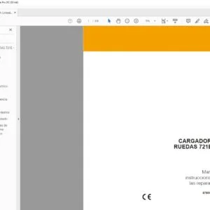 Case 721E EU Cargadora de ruedas Manual de instrucciones para las reparaciones - PDF DOWNLOAD (Spanish)