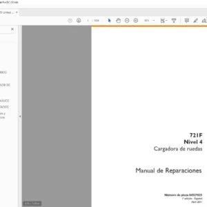 Case 721F Nivel 4 Cargadora de ruedas Manual de Reparaciones - PDF DOWNLOAD (Spanish)