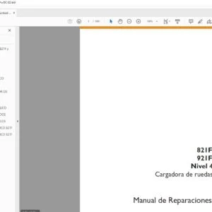 Case 821F 921F Nivel 4 Cargadora de ruedas Manual de Reparaciones - PDF DOWNLOAD (Spanish)