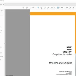 Case 821F 921F Stage IV Cargadora de ruedas Manual de Servico - PDF DOWNLOAD (Spanish)
