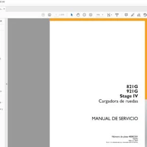 Case 821G 921G Stage IV Wheel Loader Manual de Servico PDF