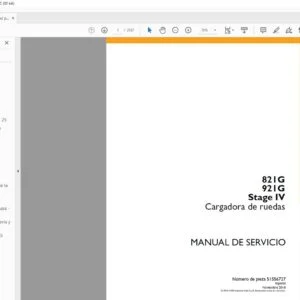 Case 821G 921G Stage IV Cargadora de ruedas Manual de Servico - PDF DOWNLOAD (Spanish)