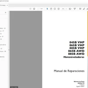 Case 845B VHP 865B VHP 885B VHP 865B AWD 885B AWD Motoniveladoras Manual de Reparaciones - PDF DOWNLOAD (Spanish)
