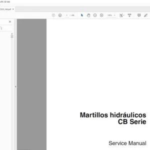 Case CB Serie Martillos hidráulicos Service Manual - PDF DOWNLOAD (Spanish)