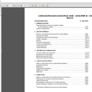 Case Cargadoras Excavadoras 580M 580SUPER M 590SUPER M Manual de Servicio - PDF DOWNLOAD (Spanish)