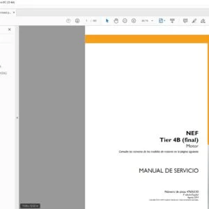 Case NEF Tier 4B (final) Motor Manual de Servicio - PDF DOWNLOAD (Spanish)